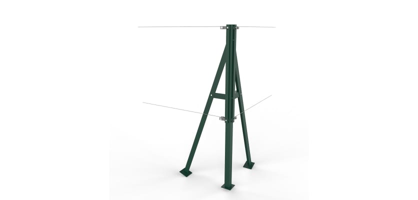 Green Steel Corner Strainer Post Kit 