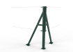 Green Steel Corner Strainer Post Kit 