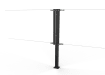 Black Steel Two-Way Strainer Post Kit