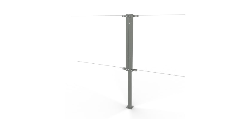 Galvanised Steel Two-Way Strainer Post Kit