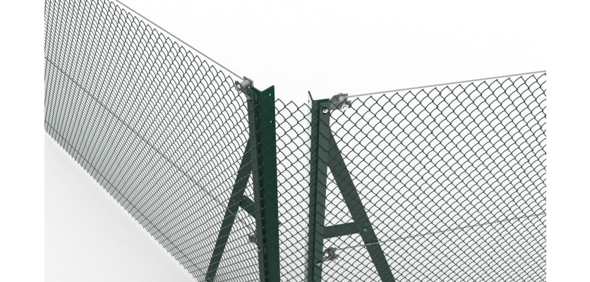 Two end posts being used to make a corner