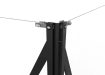 Corner Strainer Post in black PPC finish