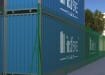 Chain Link System with Steel Posts around storage unit 