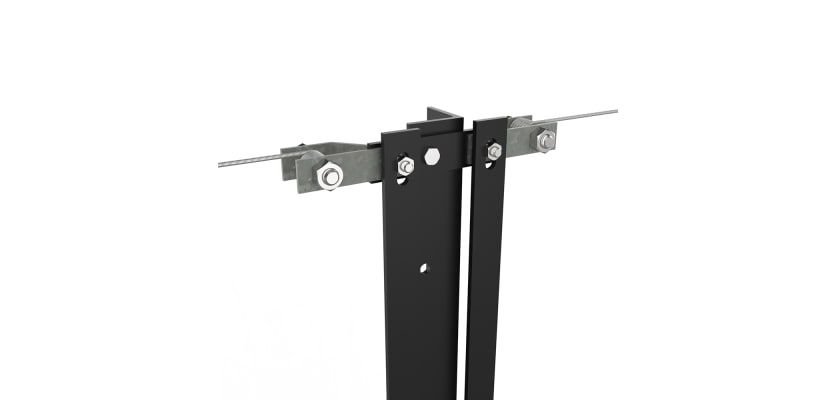 Two-Way Strainer in black PPC finish