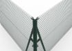 Green Chain Link Corner Post System