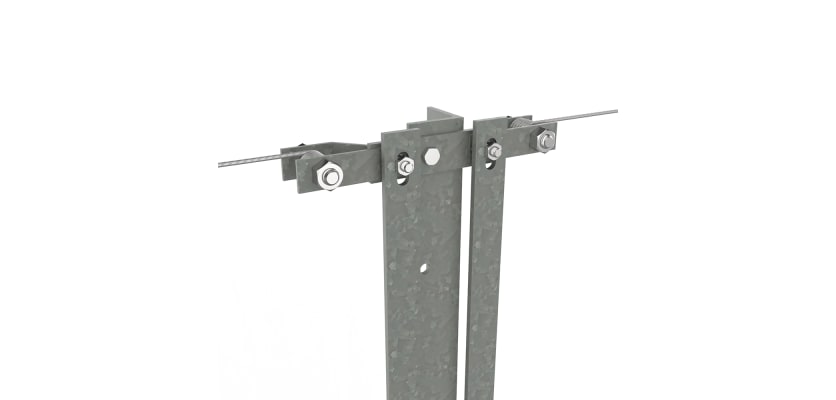 Two-Way Strainer in galvanised finish