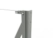 Close up of End Strainer in galvanised finish