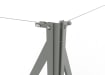 Corner Strainer Post in galvanised finish