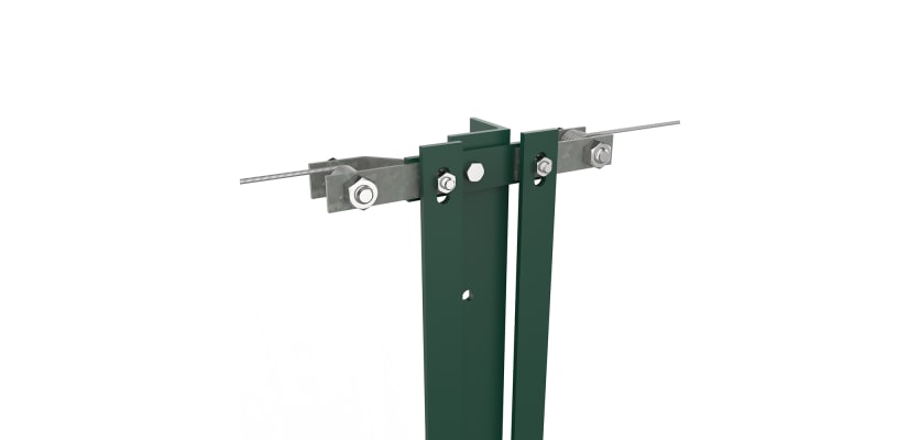 Two-Way Strainer in green PPC finish
