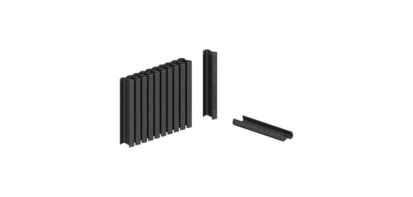 Pack of black F20 Hog Ring Clips for Chain Link Fencing