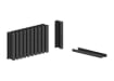 Pack of black F20 Hog Ring Clips for Chain Link Fencing