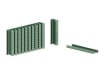 Pack of green F20 Hog Ring Clips for Chain Link Fencing