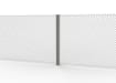 Galvanised Steel Intermediate Post installed in chain link fencing system 