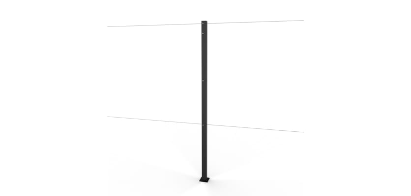 Black Steel Intermediate Post 