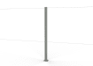 Chain Link Fencing Intermediate Post 1.2m System