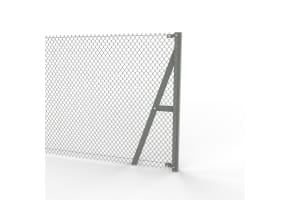 Steel End Strainer Post Kit to Suit 1.2m High Chain Link System