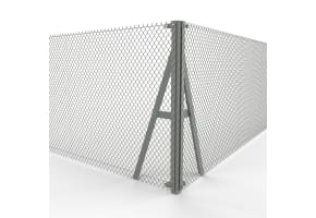 Steel Corner Strainer Post Kit to Suit 1.2m High Chain Link System