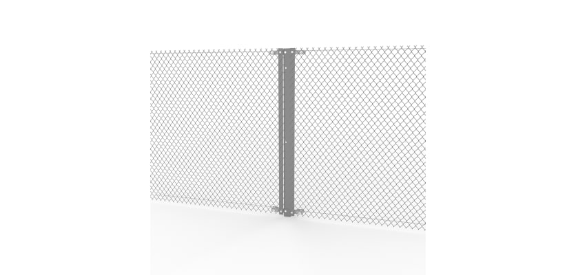 Galvanised Steel Two-Way Strainer Post Kit with mesh 