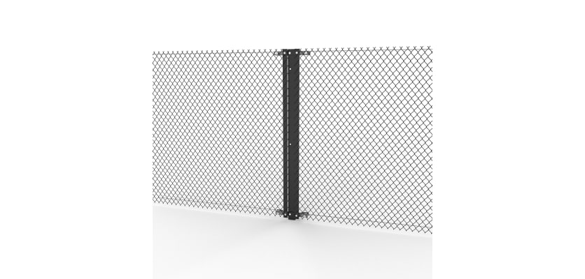 Steel Two-Way Strainer Post Kit with black mesh
