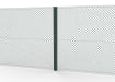 Green steel Intermediate Post installed with wire mesh fencing