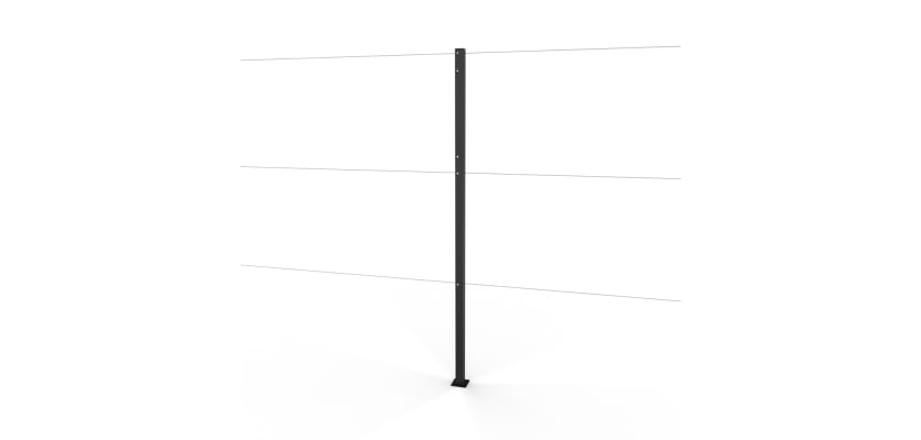 Black Steel Intermediate Post 