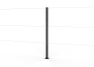 Black Steel Intermediate Post 