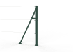 Green Chain Link End Strainer Post Kit for 1.5m High System