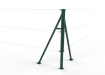 Green Steel Corner Strainer Post Kit