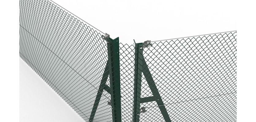 Steel corner strainer post kit designed for 1.5m high chain link fencing, featuring durable construction and easy installation components.