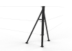 Black Steel Corner Strainer Post Kit