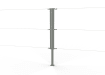 Two-Way Chain Link Strainer Post Kit for 1.5m High System