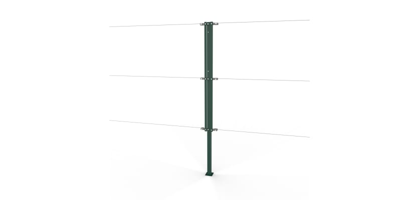 Green Steel Two-Way Strainer Post Kit