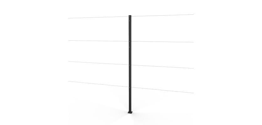 Black Steel Intermediate Post 