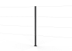 Black Steel Intermediate Post 