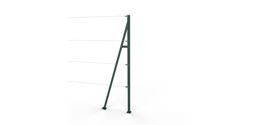 Green Steel End Strainer Post 