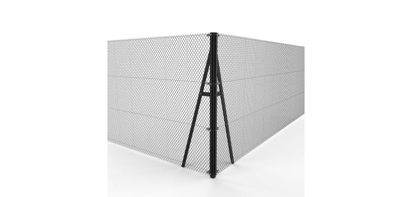 Black Steel Corner Strainer Post Kit