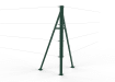 Green Steel Corner Strainer Post Kit