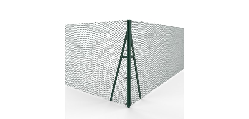 Green Steel Corner Strainer Post Kit