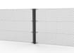 Black Steel Two-Way Strainer Post Kit with mesh
