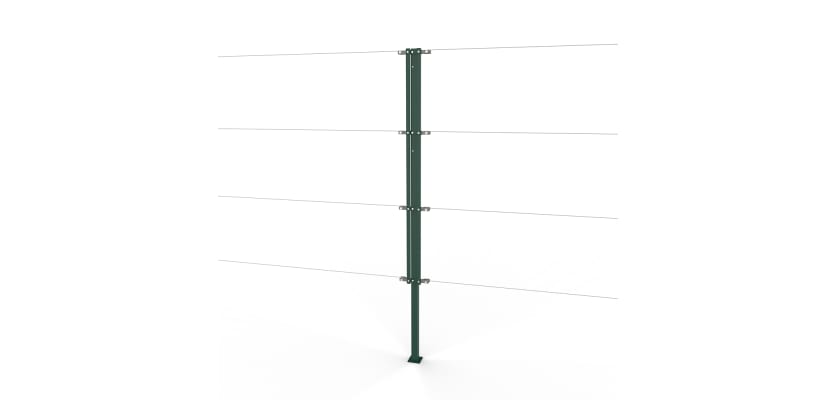Green Steel Two-Way Strainer Post Kit