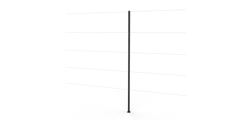 Black Steel Intermediate Post