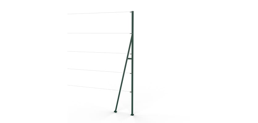 Green Steel End Strainer Post