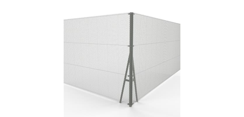 Chain Link Corner Strainer Post Kit for 2.4m Green