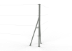Galvanised Steel Corner Strainer Post Kit 