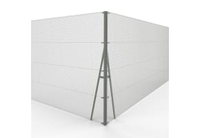 Steel Corner Strainer Post Kit to Suit 2.75m High Chain Link System
