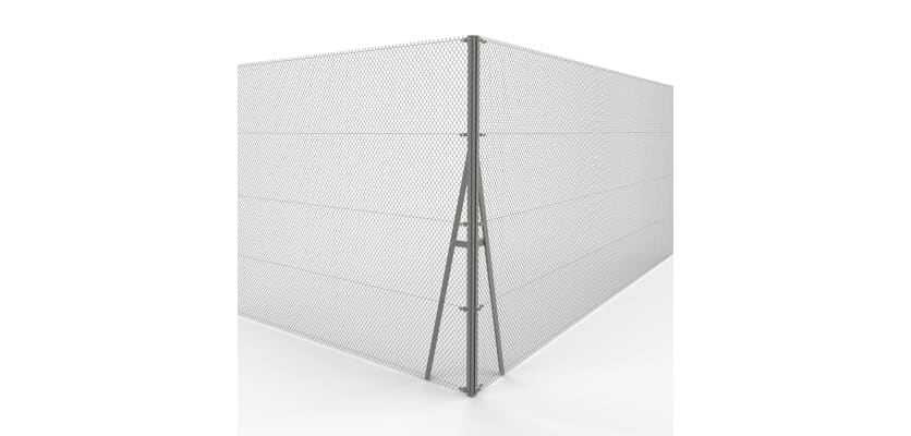 Chain Link Corner Strainer Post Kit for 2.8m
