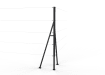 Black Steel Corner Strainer Post Kit