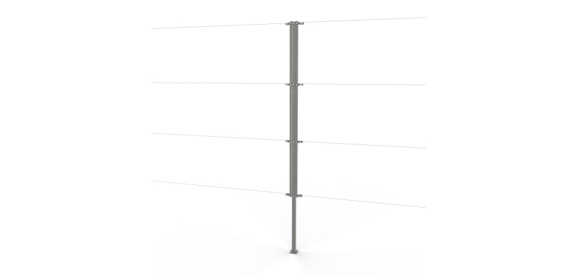 Galvanised Steel Two-Way Strainer Post Kit 