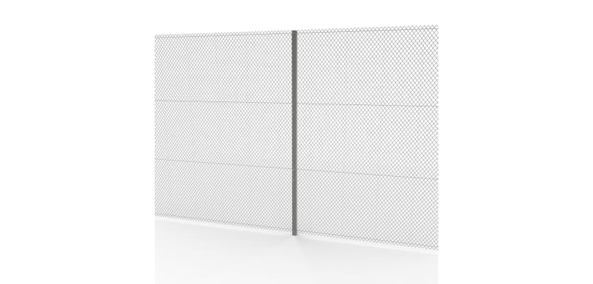 Steel Two-Way Strainer Post Kit with  mesh
