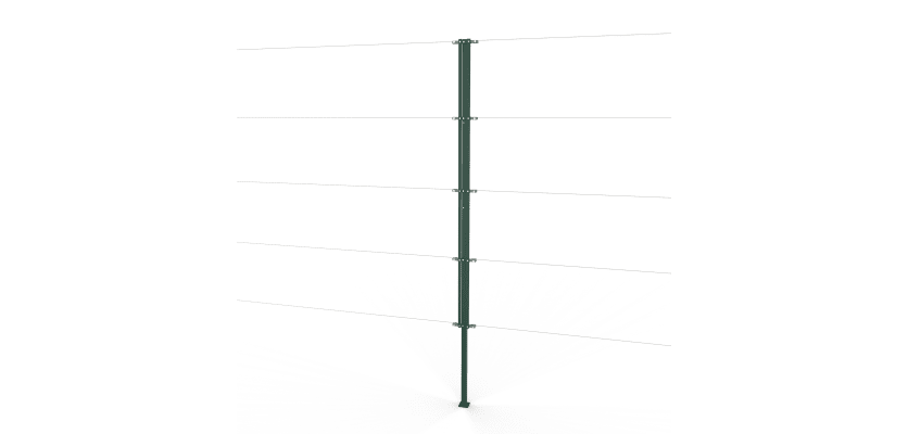 Green Steel Two-Way Strainer Post Kit 